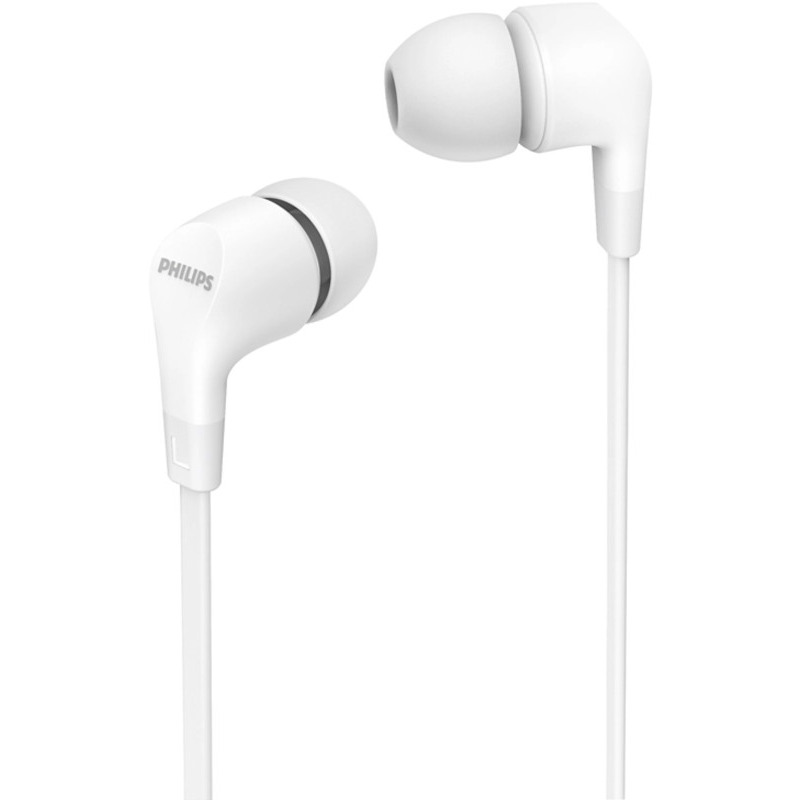 Casti audio In-Ear Philips, TAE1105WT/00, Alb, "TAE1105WT/00" (timbru verde 0.8 lei)
