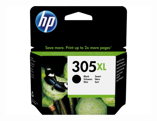Cartus Cerneala Original HP Black, nr.305XL, pentru DeskJet 2320|2710|2720|2721|2723|4120|4122|4130 , 0.24K, (timbru verde 0.15 lei), "3YM62AE"