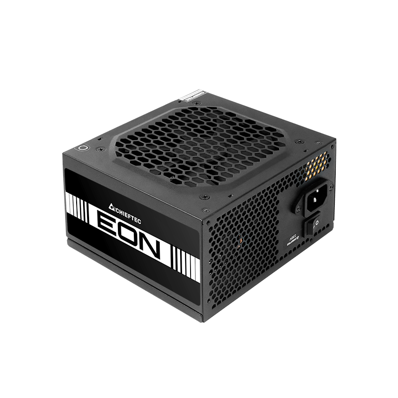 SURSA Chieftec EON series 600 W, non-modulara, certificare 80 Plus, ventilator 120mm, PCI-E 6+2 pin x 2, SATA x 4, "ZPU-600S" (timbru verde 2 lei)