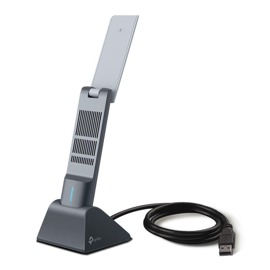 ADAPTOR RETEA TP-LINK AX1800, extern wireless 2.4 GHz | 5 GHz, USB 3.0, port, 1800 Mbps, antena externa x 2, "Archer TX20UH" (include timbru verde 0.18 lei)