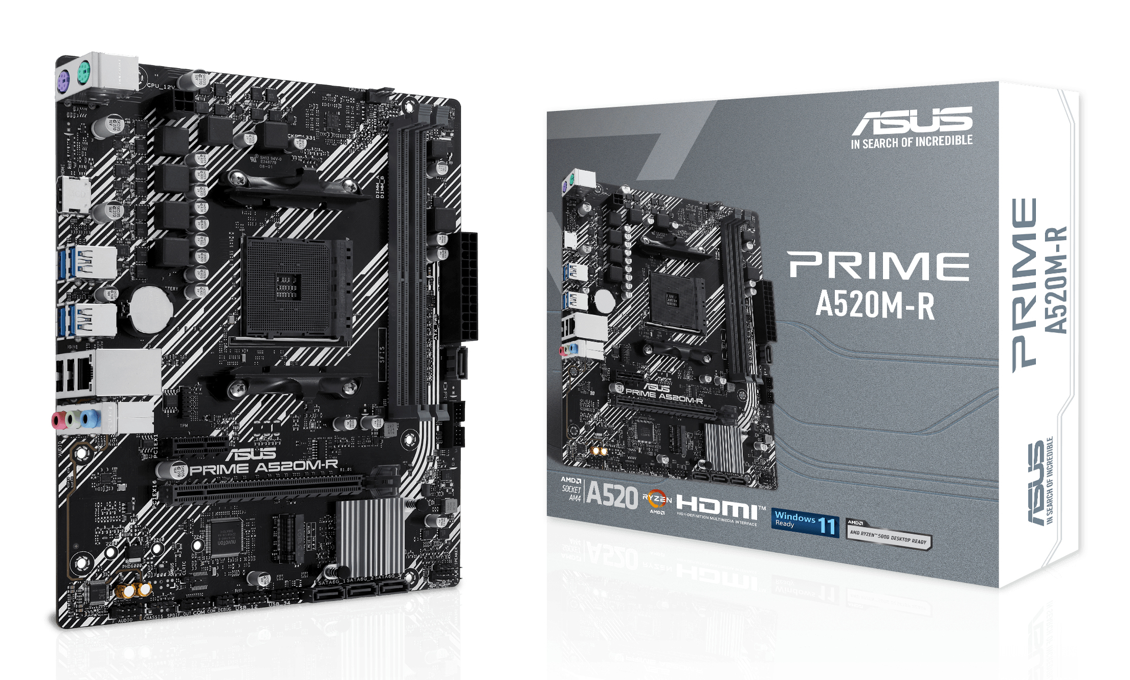 Placa de baza PRIME A520M-R AMD A520 Socket AM4 micro ATX "90MB1H60-M0EAY0"