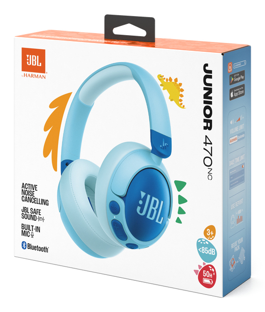 JR470NC Bluetooth 5.3 Wireless On-Ear pentru copii Albastru"JBL-JR470NC-BLU" - imagine 7
