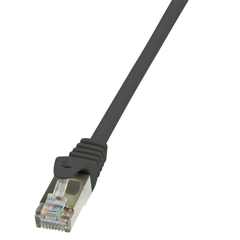 PATCH CORD FTP LOGILINK Cat6, cupru-aluminiu, 0.25 m, negru, AWG26, ecranat "CP2013S" (timbru verde 0.08 lei)