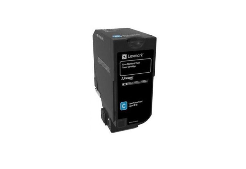Toner Original Lexmark Cyan, 74C20CE, pentru CS720|CS725|CX725, 3K, (timbru verde 1.2 lei) , "74C20CE"