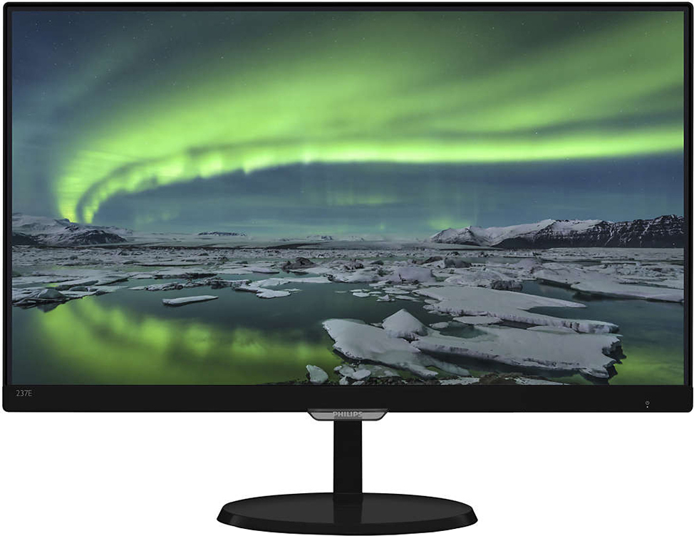 MONITOR PHILIPS 23", home, office, IPS, Full HD (1920 x 1080), Wide, 250 cd/mp, 5 ms, VGA, DVI, MHL-HDMI, "237E7QDSB/00" (timbru verde 7 lei)