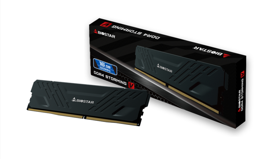 Memorie DDR Biostar "Storming V", 16GB, DDR4, 3200 MHz, 1 modul, radiator, 1.35V, CL16, "DO32NU4H16"