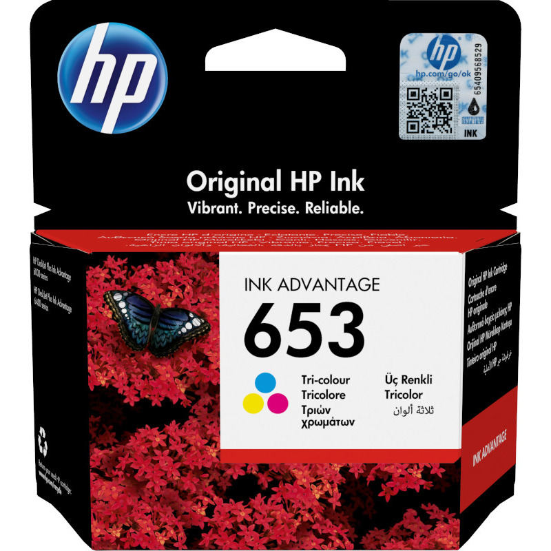 Cartus Cerneala Original HP Color, nr.653, pentru DJ 6075|6475 AIO, , (timbru verde 0.15 lei), "3YM74AE"
