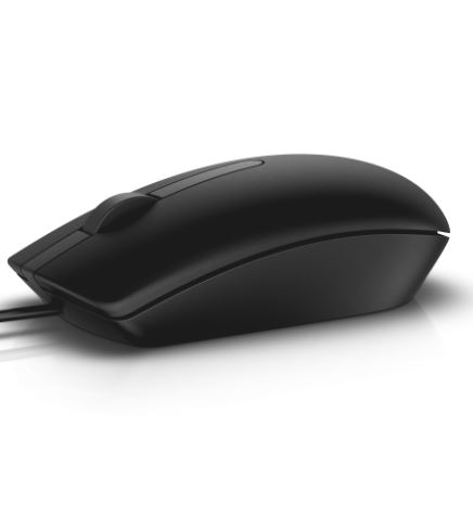 MOUSE DELL, "MS116", PC sau NB, cu fir, USB, optic, 1000 dpi, butoane/scroll 3/1, , negru, "570-AAIR-05" (timbru verde 0.18 lei)