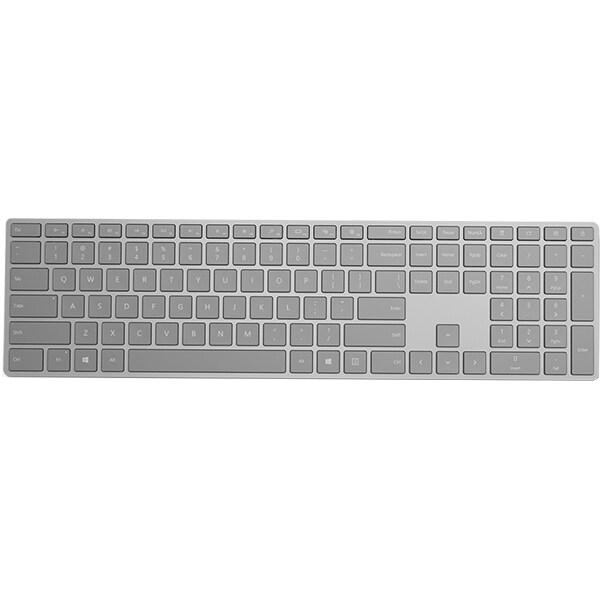 TASTATURA MICROSOFT, wireless, 108 taste format standard (104-108 taste), Bluetooth, gri, "WS2-00021" (timbru verde 0.8 lei)