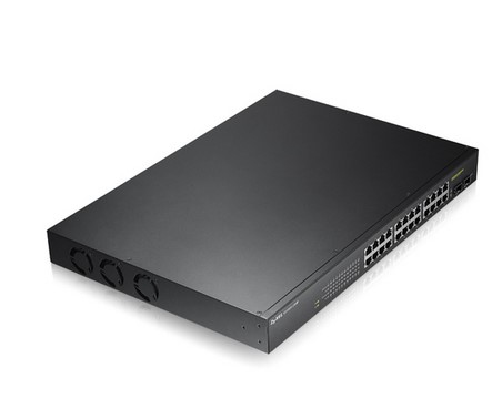 SWITCH. PoE ZyXel, port Gigabit x 24, SFP SFP x 2, managed, rackabil, carcasa metalica, "GS190024HPV2-EU0101F" (timbru verde 2 lei)