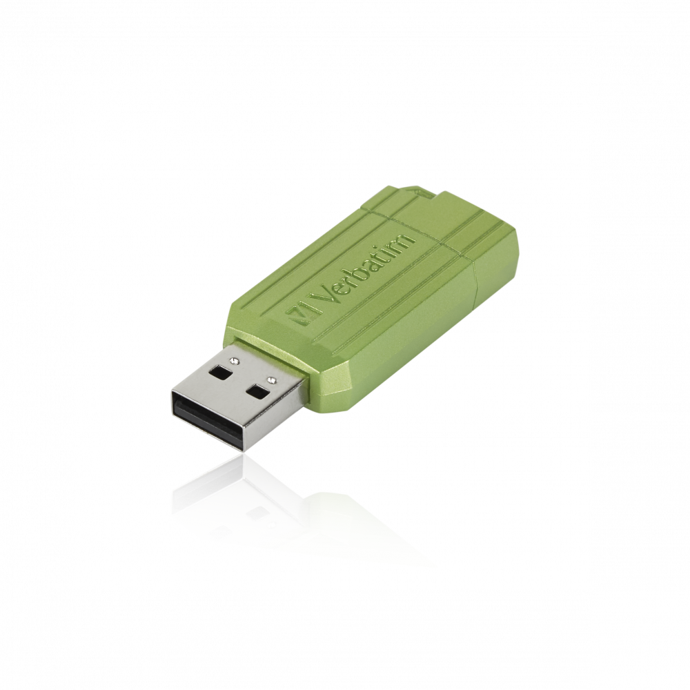 MEMORIE USB VERBATIM PINSTRIPE StoreNGo 128GB USB 2.0 VERDE "49462" (TIMBRU VERDE 0.03 LEI)