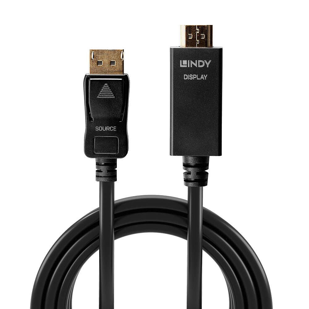 Cablu Lindy DisplayPort la HDMI 10.2G 2m "LY-36922" (timbru verde 0.8 lei)
