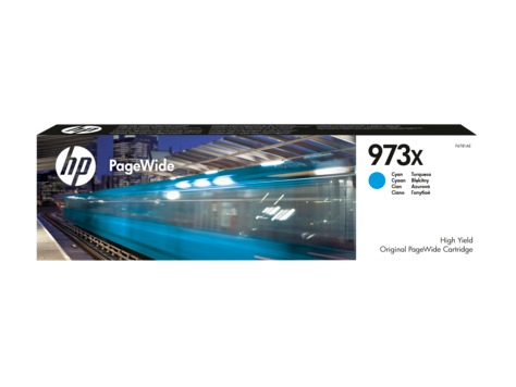 Cartus Cerneala Original HP Cyan, nr.973x, pentru PageWide Pro 452|Pro 477, , (timbru verde 0.15 lei), "F6T81AE"