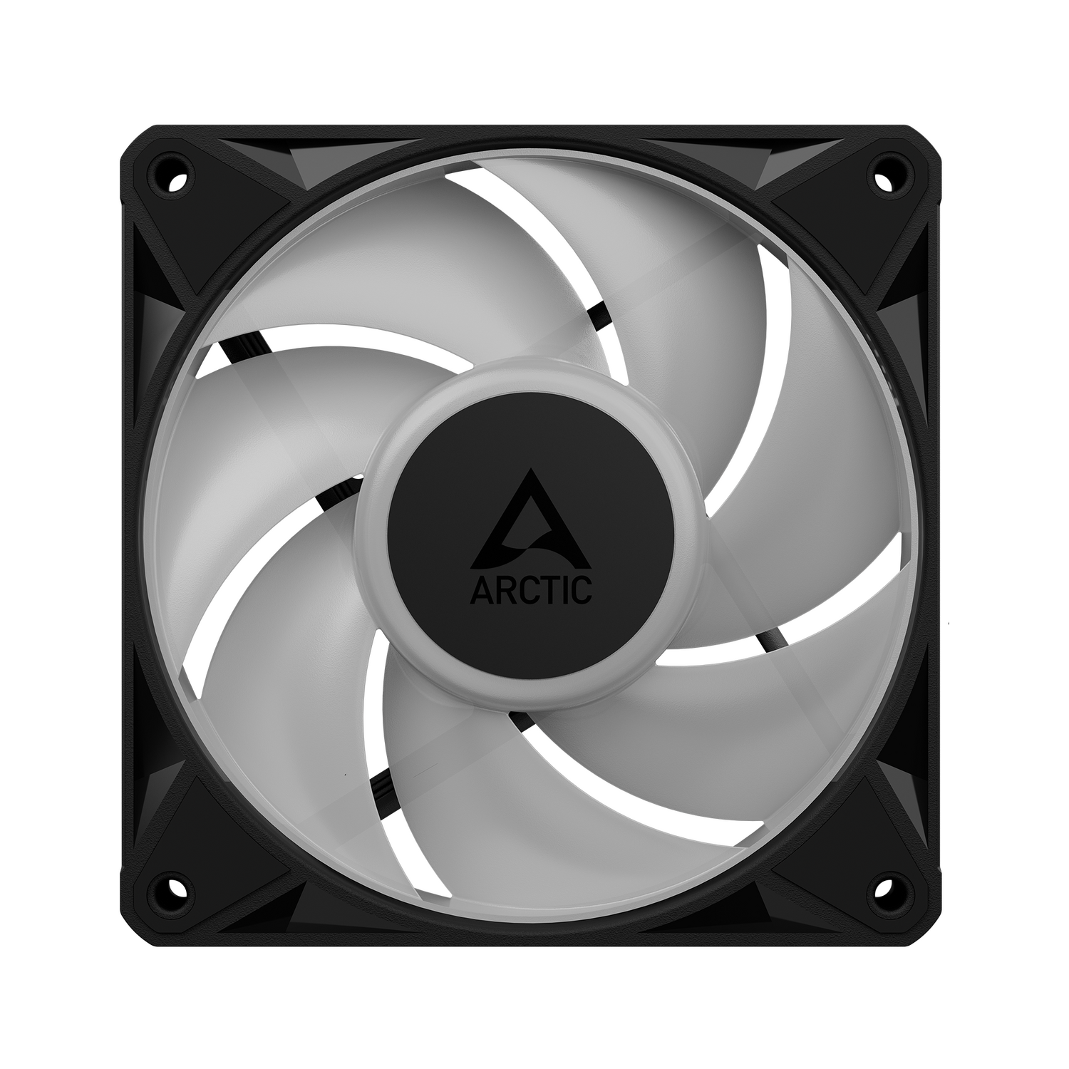 Set 3 ventilatoare Arctic "BioniX P14 A-RGB", 140mm, 450 - 3000 RPM, FDB, 76 cfm, 4-Pin PWM | 3-pin ARGB, negru, "ACFAN00341A" - imagine 6