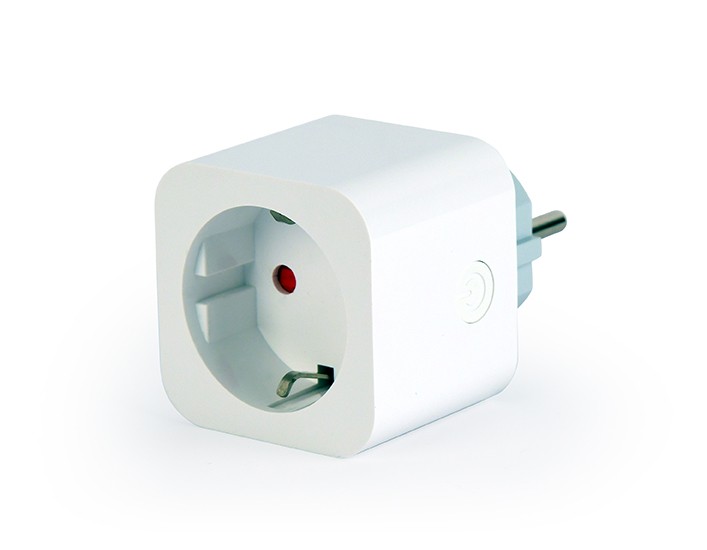 PRELUNGITOR GEMBIRD, Schuko x 1, WiFi, conectare prin Schuko (T), 16 A, 3680W, compatibil Tuya, alb, "TSL-PS-S1M-01-W" (timbru verde 0.18 lei)