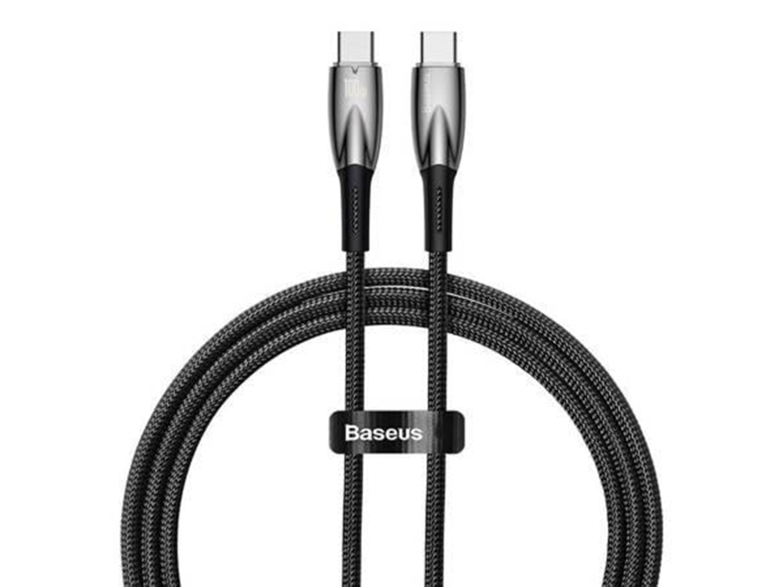 CABLU alimentare si date Baseus Glimmer, Fast Charging Data Cable pt. smartphone, USB Type-C la USB Type-C 100W, 1m, negru "CADH000701" (timbru verde 0.08 lei) - 6932172618025