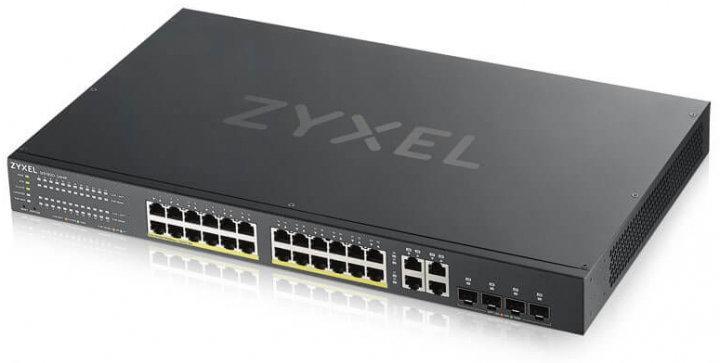SWITCH PoE ZYXEL, port Gigabit x 28, SFP SFP x 4, managed, rackabil, carcasa metalica, "GS1920-24HPV2-EU0101F" (timbru verde 2 lei)