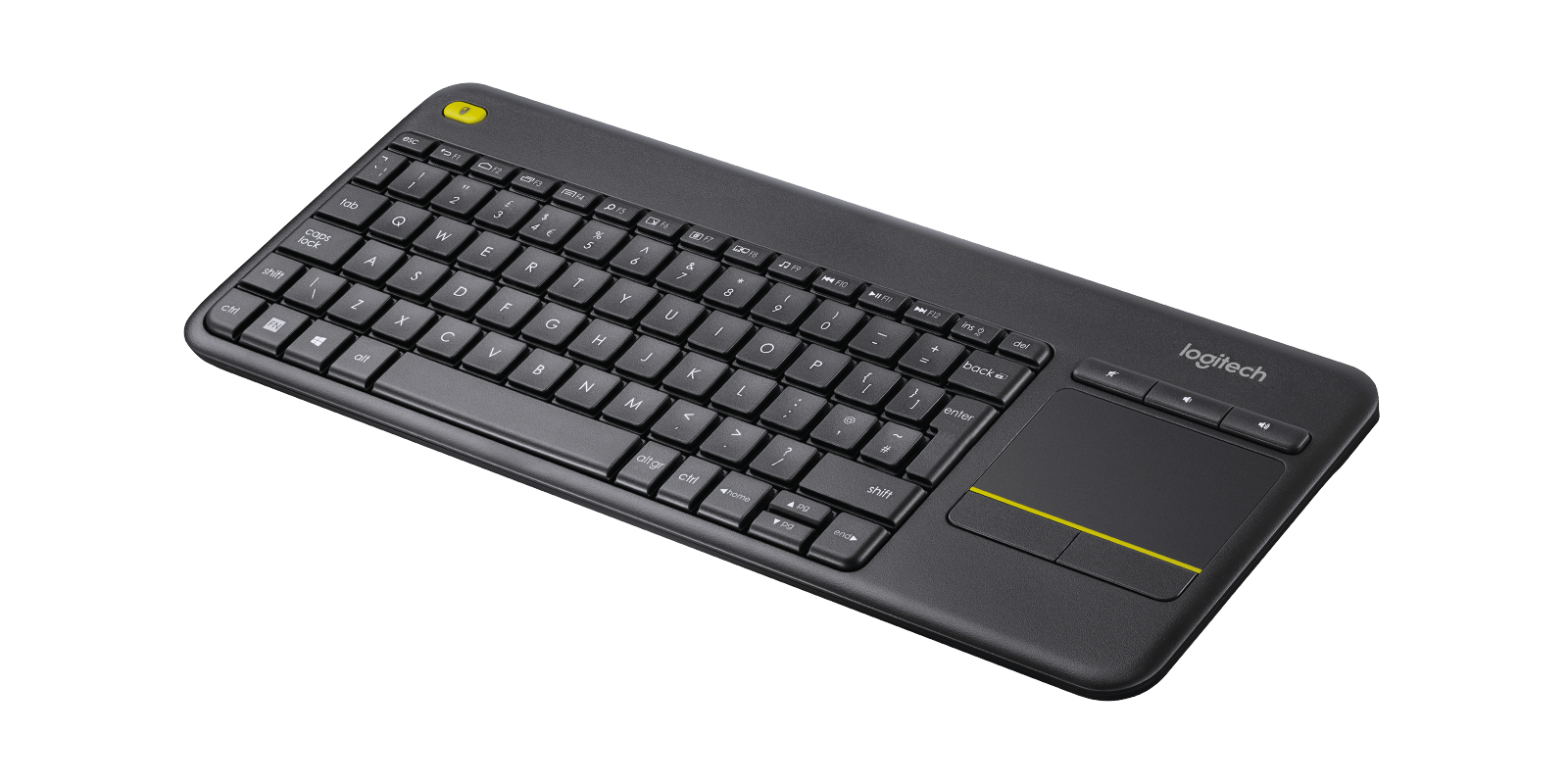 WIRELESS TOUCH KEYBOARD K400+/DARK - UK - 2.4GHZ INTNL "920-007143" (timbru verde 0.8 lei)