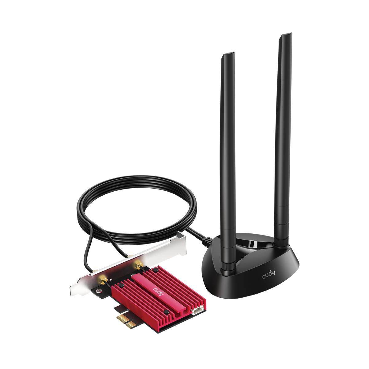 CUDY BE9300 Wi-Fi 7 PCI Express Adapter "WE9300S" (timbru verde 0.8 lei)