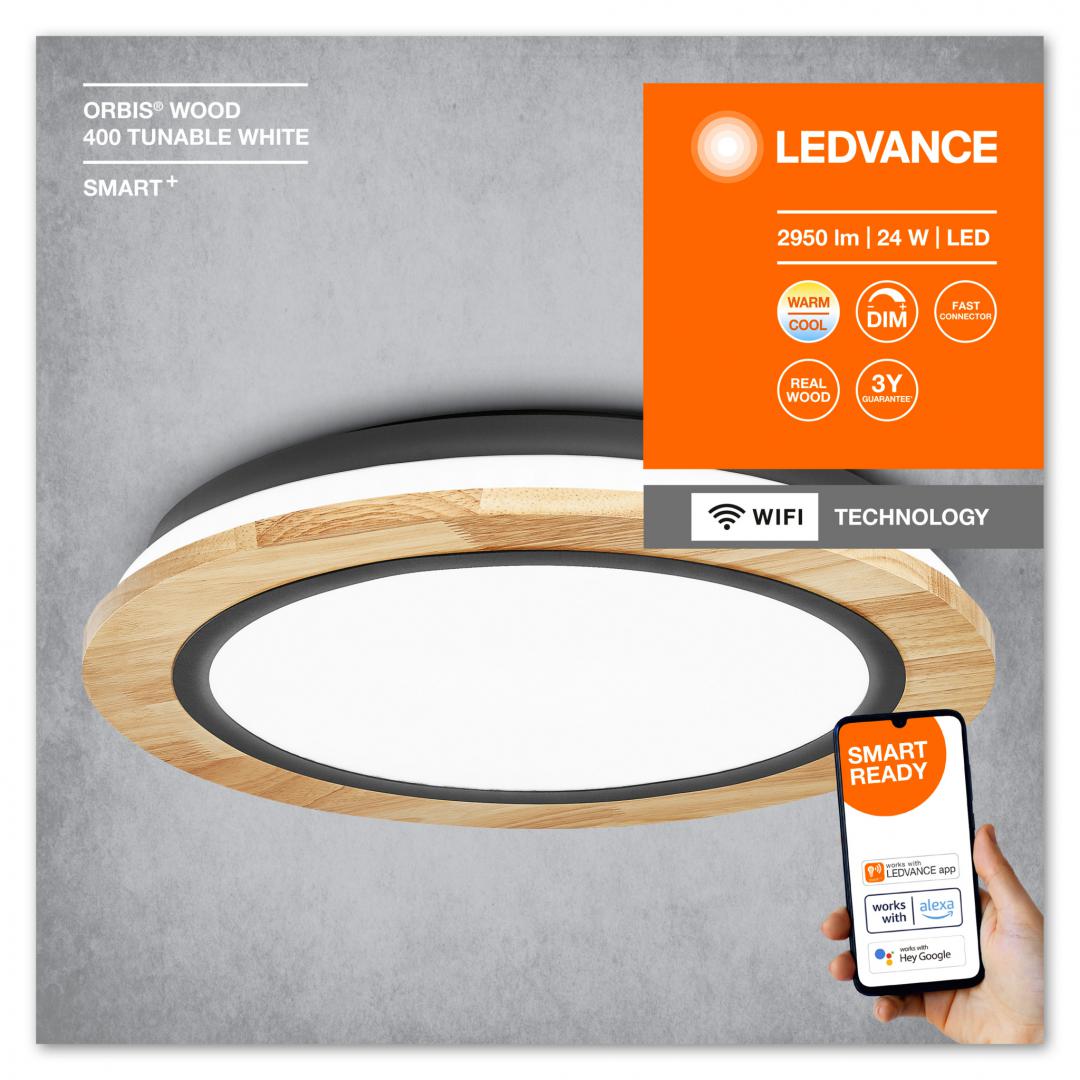 SMART WIFI ORBIS WOOD 400 TW FS1 LEDV "000004058075754751" (timbru verde 0.8 lei)
