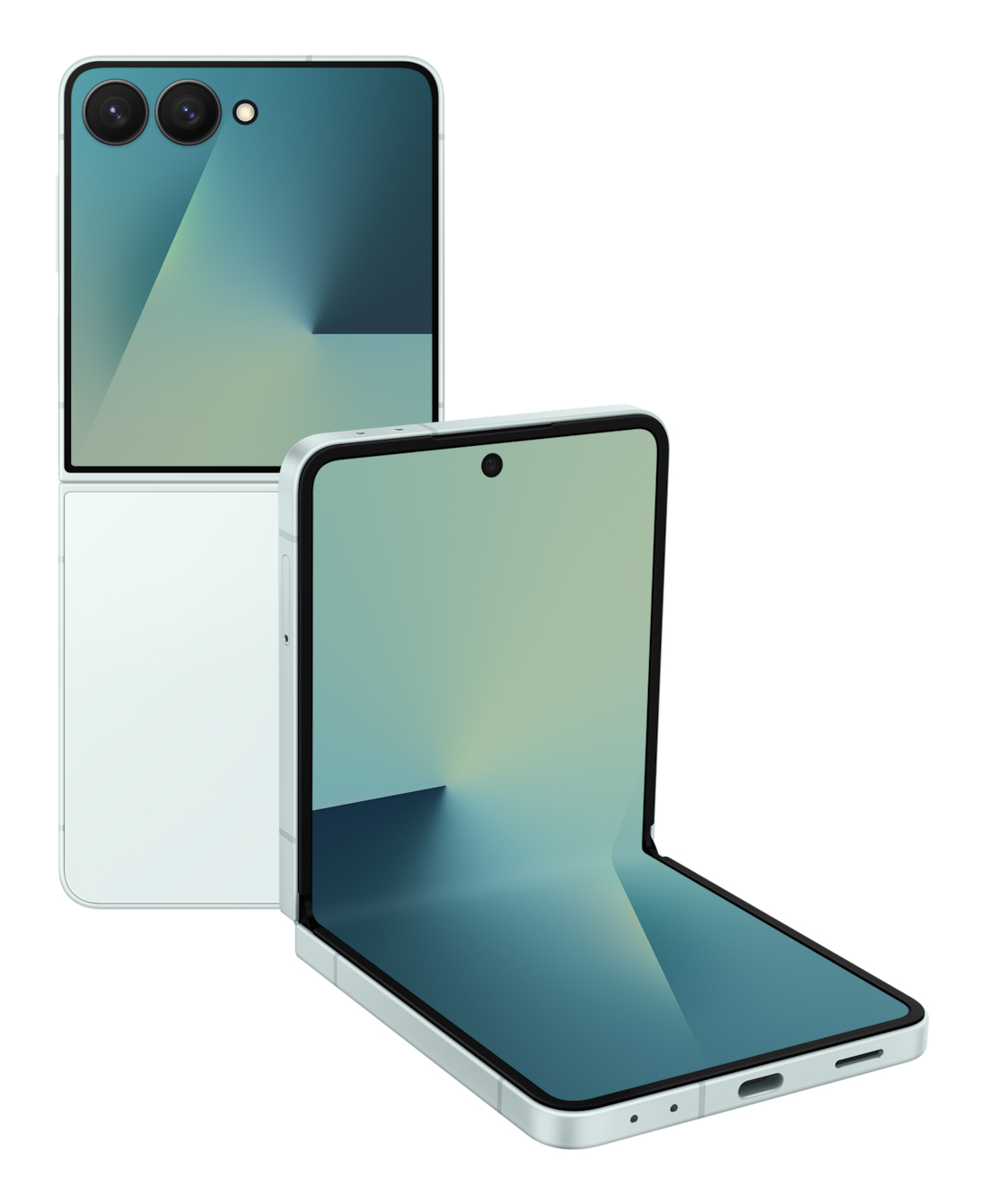 Smartphone Galaxy Z Flip7 256GB 12GB RAM 5G Dual SIM Mint "SM-F766BLGGEUE" (timbru verde 0.45 lei)