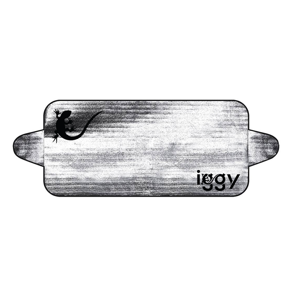 PARASOLAR auto Iggy pentru parbriz, urechi laterale, folie din aluminiu, dimensiune 200 x 70 cm "IGAA-PARAS-200"