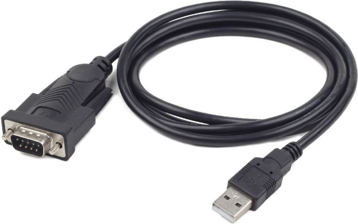 CABLU USB GEMBIRD adaptor, USB 2.0 (T) la Serial DB9M (9-pin)(RS232)(T), 1.5m, negru, "UAS-DB9M-02" (timbru verde 0.08 lei)