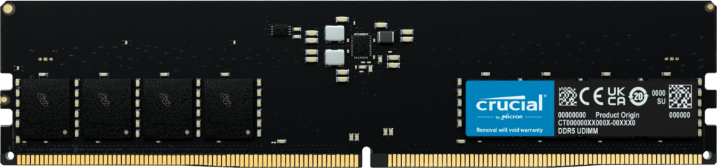 Memorie DDR Crucial DDR5 32 GB, frecventa 4800 MHz, 1 modul, radiator, "CT32G48C40U5"