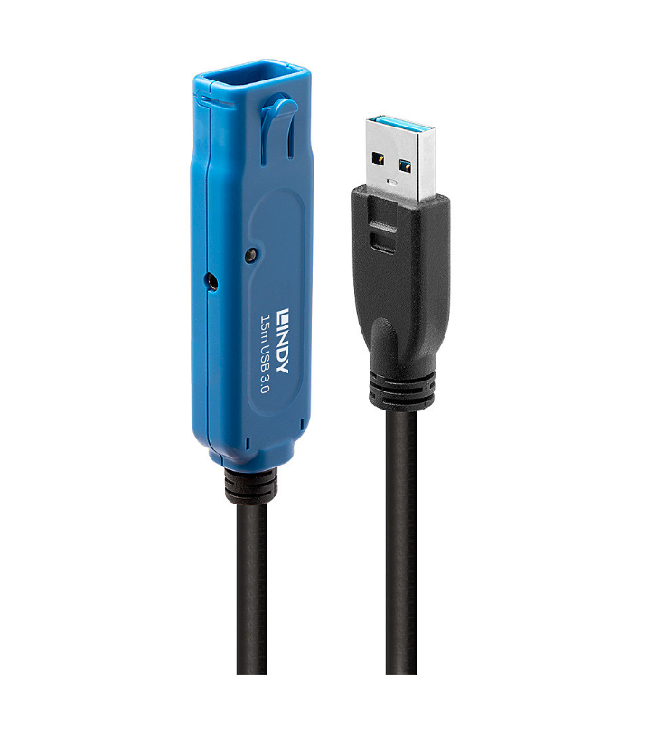 Lindy Cablu USB 3.0 Ext. Activ 15m Pro "LY-43229" (timbru verde 0.8 lei)