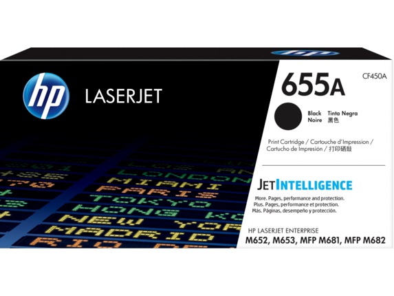 Toner Original HP Black, nr.655A, pentru Color LaserJet M652|M653|M681|M682, 12.5K, (timbru verde 1.2 lei) , "CF450A"