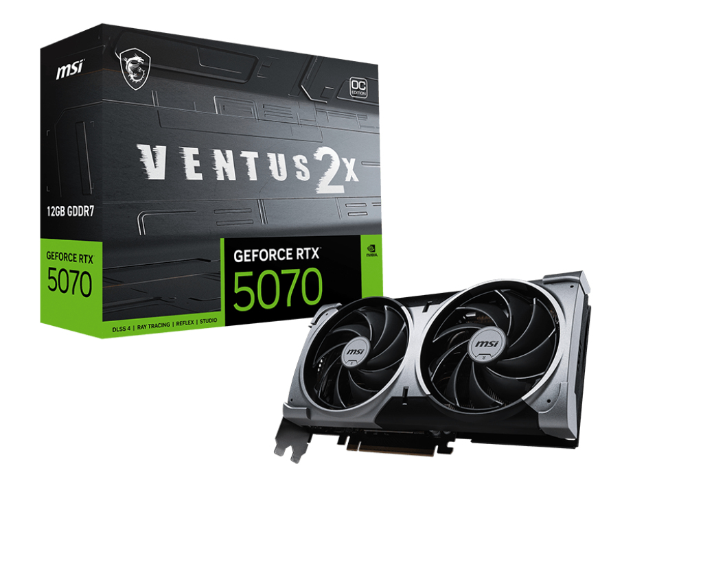 PLACA VIDEO MSI GeForce RTX 5070 12G VENTUS 2X OC