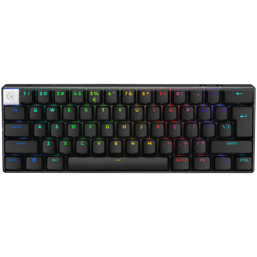 LOGITECH G PRO X 60 LIGHTSPEED Wireless Gaming Keyboard (Tactile) - BLACK - US INTL - 2.4GHZ/BT - EMEA28-935 - TACTILE SWITCH "920-011911" (timbru verde 0.8 lei)