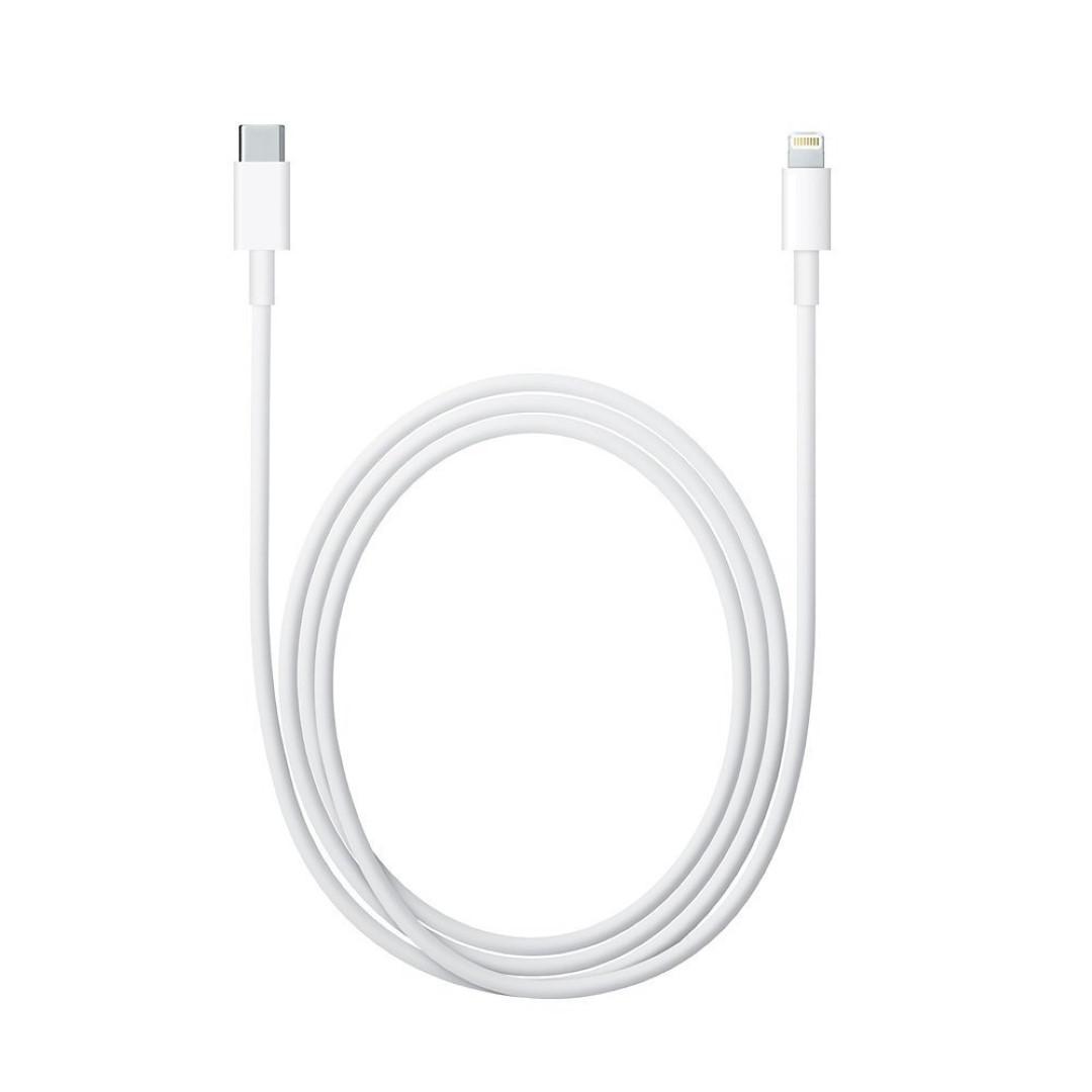 CABLU alimentare si date smartphone Apple, Lightning (T) la USB Type-C (T), cauciuc, lungime 2 m, alb, "MKQ42ZM/A" (timbru verde 0.08 lei)