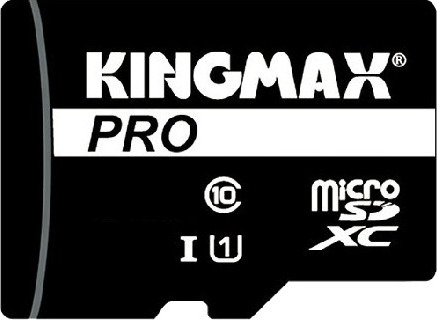 CARD MicroSD KINGMAX, 16 GB, MicroSDHC, clasa 10, standard UHS-I U1, "KM-PS04-16GB-PRO" (timbru verde 0.03 lei)