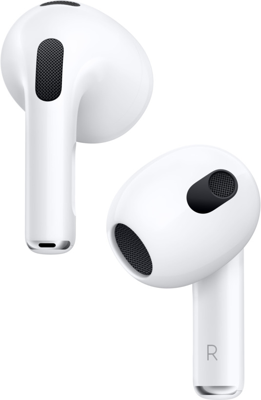 CASTI Apple Airpods gen3, pt. smartphone, wireless, intraauriculare - butoni, microfon pe casca, conectare prin Bluetooth 5.0, alb, "mme73zm/a" (timbru verde 0.18 lei)