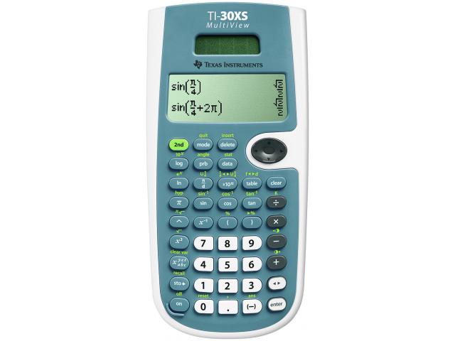 CALCULATOR de BIROU Texas Instruments TI-30XS MultiView "30XSMV/TBL/3E11/A" (timbru verde 0.18 lei)