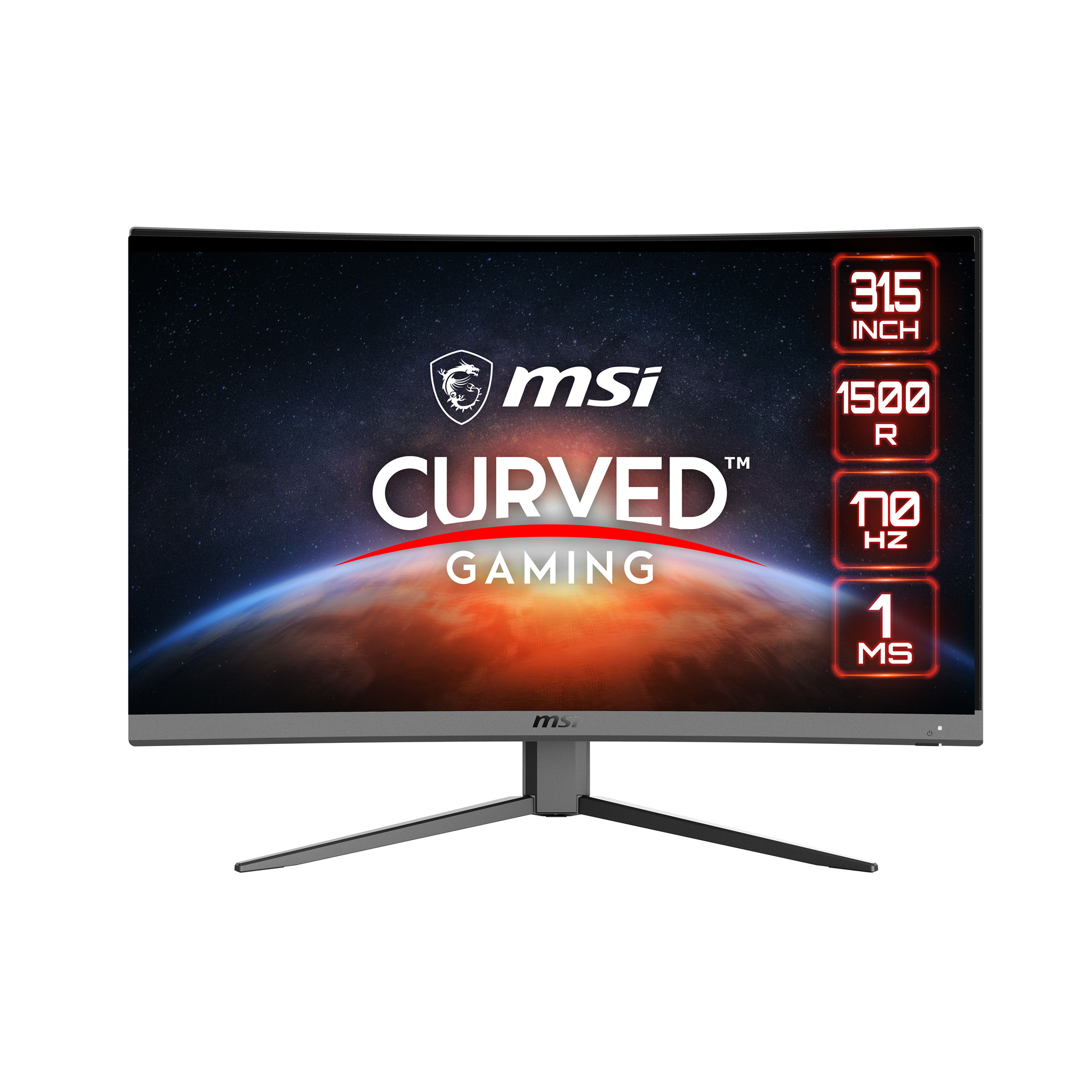 MSI G32CQ4 E2 31.5inch VA Curve 1500R 2560x1440 170Hz 1ms 2xHDMI DP 3y Warranty "G32CQ4 E2" (timbru verde 7 lei)