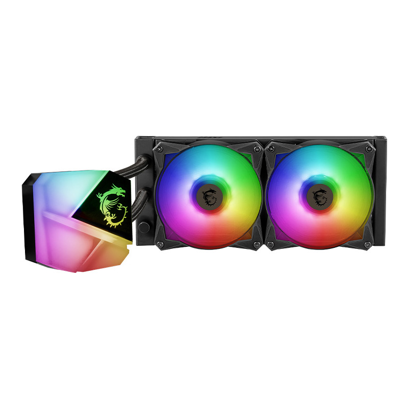 Cooler MSI "MAG CORELIQUID C240", skt universal, racire cu lichid, ventilator 120 mm x 2, 2000 rpm, iluminat ARGB, "MAG CORELIQUID C240" (timbru verde 2.00 lei)