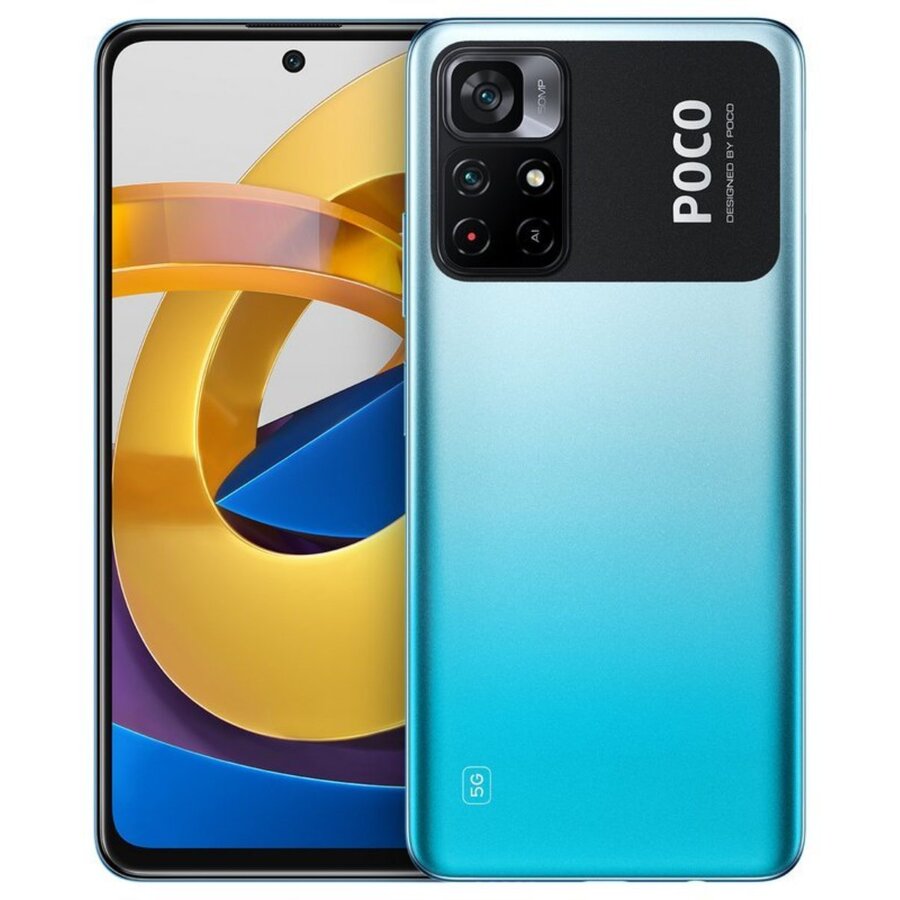 SMARTphone Xiaomi POCO M4 PRO 5G Dual SIM 64/4GB Cool Blue, "MZB0A2MEU" (timbru verde 0.45 lei)