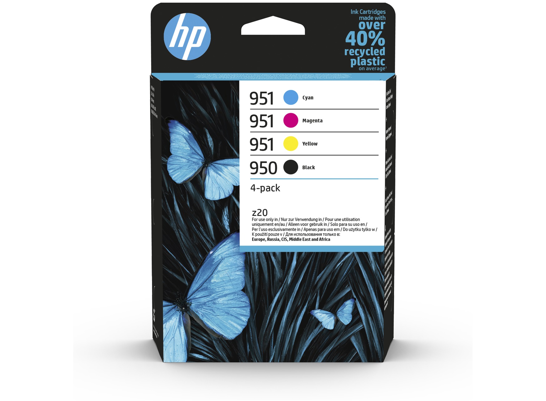 Combo-Pack Original HP CMYK, 6ZC65AE, pentru OfficeJet Pro 251|276|8100|8600A|8610|8620, , (timbru verde 0.60 lei), "6ZC65AE"