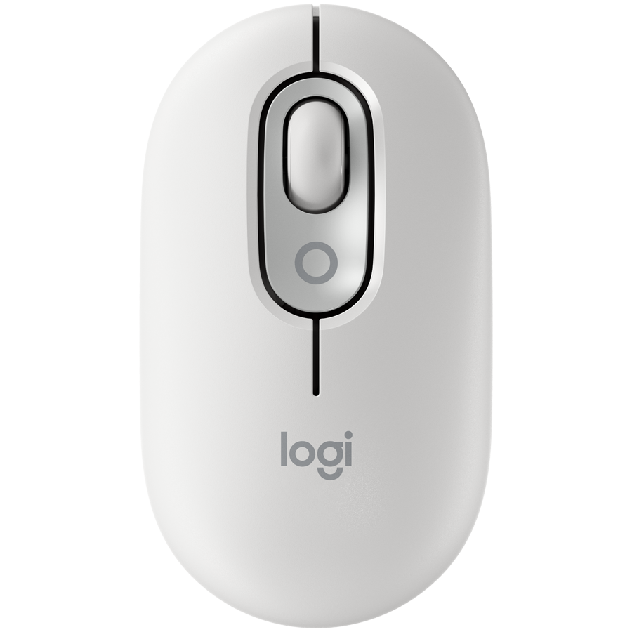 LOGITECH POP Mouse with emoji - OFF-WHITE - BT - EMEA28i-935 - FY25,TERRA "910-007411" (timbru verde 0.18 lei)