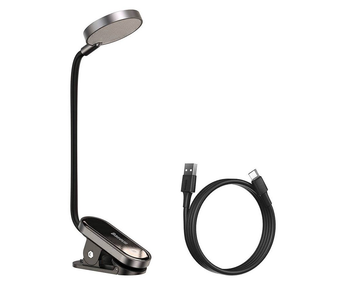 LAMPA pentru citit Baseus Comfort, LED, 3 trepte intensitate luminoasa, acumulator 400mAh, culoare 4000k "DGRAD-0G" 45507218 (include timbru verde 0.18 lei) - 6953156223523