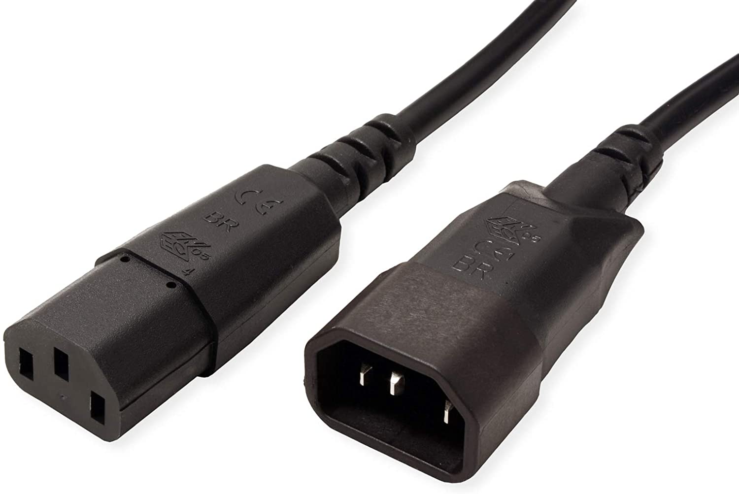 CABLU alimentare PC BACHMANN, 2 m, intrare C14 (PC) (T), iesire C13 (PC) (M), 16 A, negru, "356.171" (include TV 0.18lei)