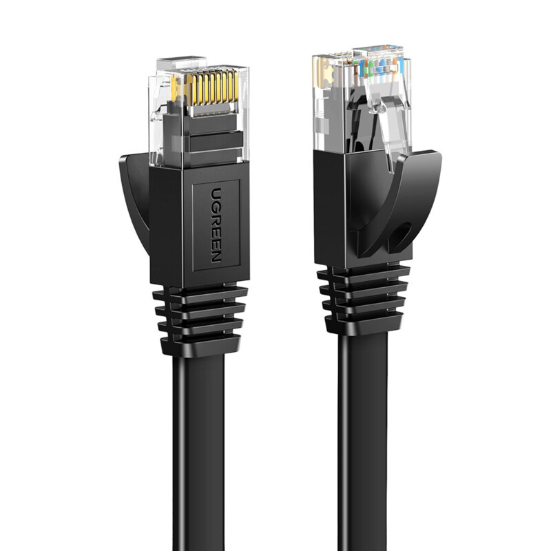 PATCH CORD UTP Ugreen Cat6, "NW102" fire din cupru, round cable, viteza maxima 1 Gbps, 1.5m, negru "60545" (timbru verde 0.08 lei) - 6957303865451
