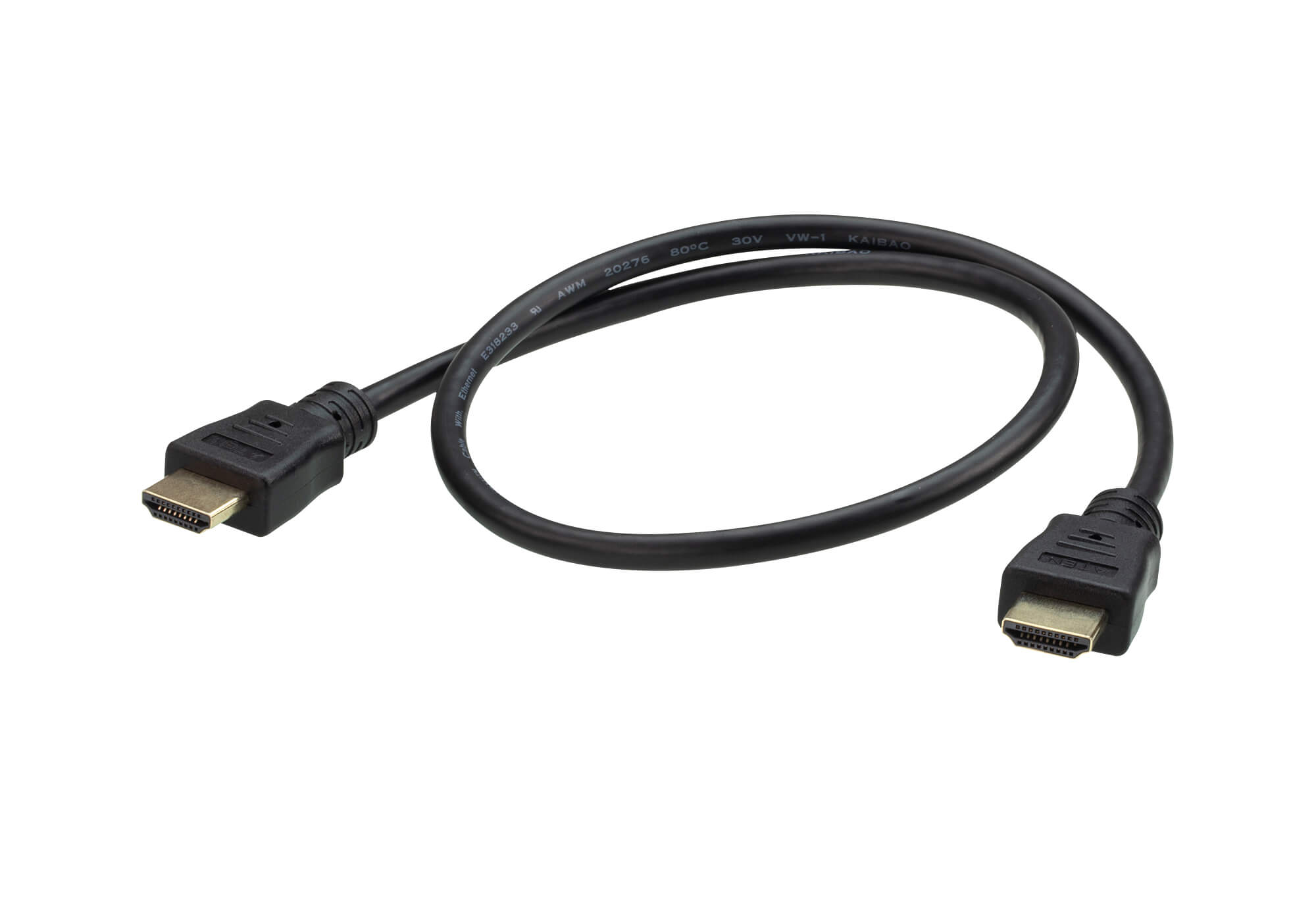 CABLU video ATEN, cablu or adaptor video, HDMI (T) la HDMI (T), 4K DCI (4096x2160) la 60Hz, 0.6 m, "2L-7DA6H" (timbru verde 0.08 lei)