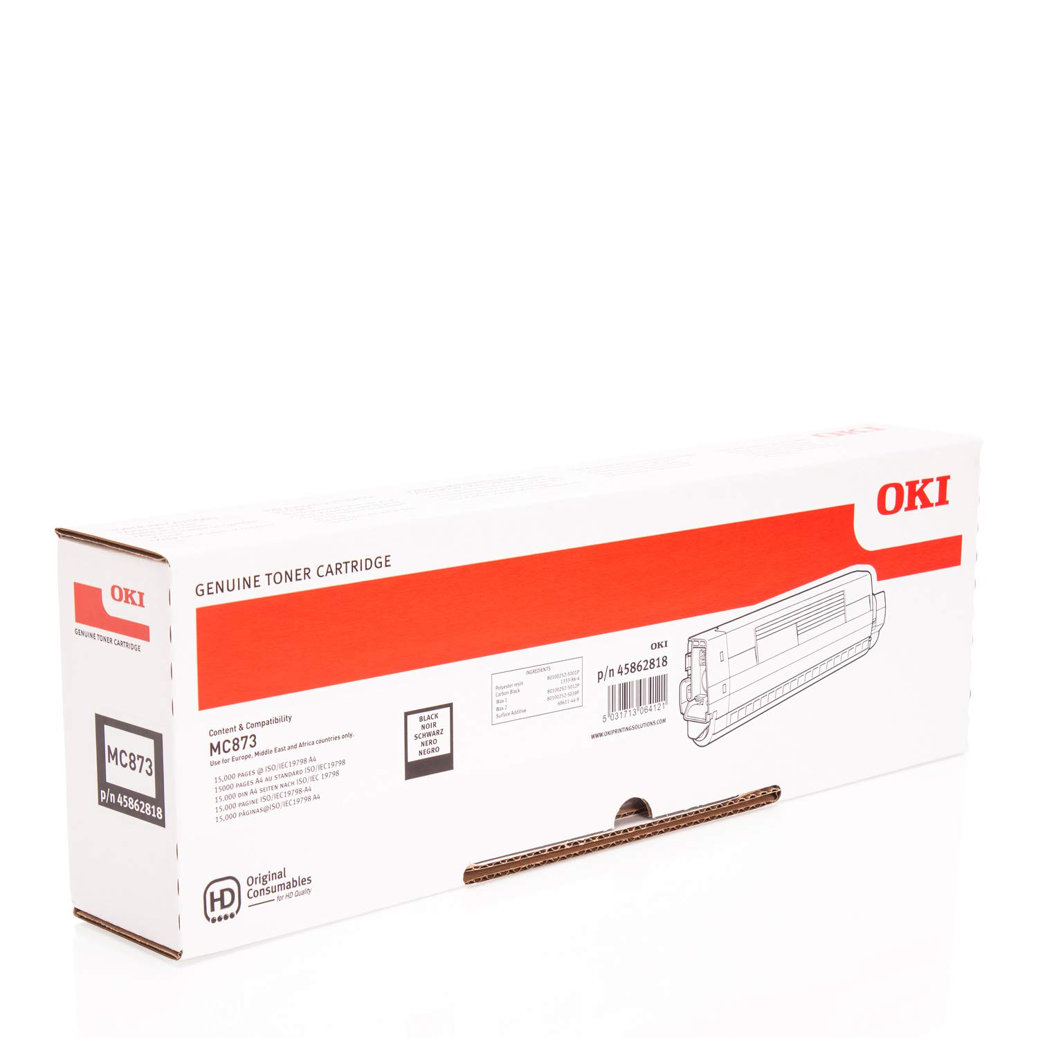 Toner Original Oki Black, 45862818/45862848, pentru MC 873DN, 15K, incl.TV 0 RON, "45862818"