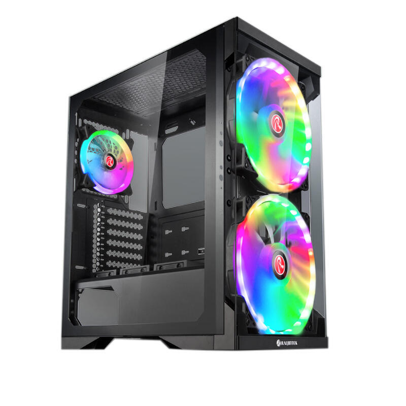 Carcasa Raijintek Silenos Pro A-RGB Midi-Tower - Neagra "0R20B00180" (timbru verde 0.08 lei)