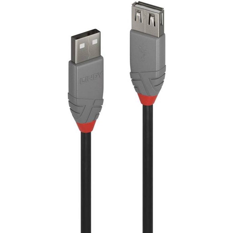 Cablu Lindy 0.5m USB 2.0 Type A Ext Anth, "LY-36701" (timbru verde 0.08 lei)