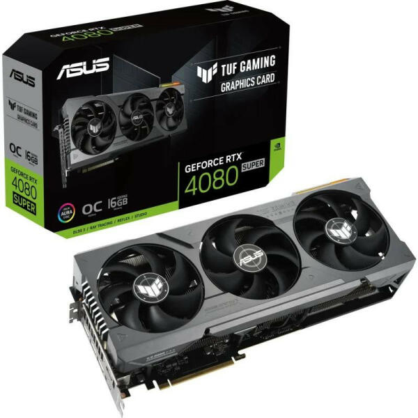 Placa video nVidia GeForce RTX 4080 SUPER TUF GAMING 16GB GDDR6X 256bit "90YV0KA0-M0NA00"