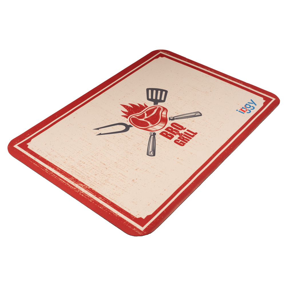 COVOR BUCATARIE Iggy, material cauciuc natural + panza, dimensiune 600 x 400 x 4 mm, "IGCP-FLOOR-BBQ"